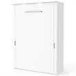 Bestar Lumina 61W Full Murphy Bed in White - Engineered Wood