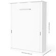 Bestar Lumina 68W Queen Murphy Bed in White - Engineered Wood