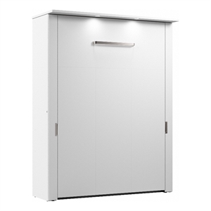Bestar Lumina 68W Queen Murphy Bed in White - Engineered Wood