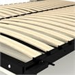 Bestar Lumina 61W Full Murphy Bed with Desk in White Chocolate