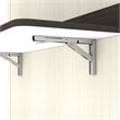 Bestar Lumina 2 Piece Queen Storage Wall Bed  Set in White Chocolate