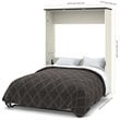 Bestar Lumina 3 Piece  Queen Storage Wall Bed Set in White Chocolate