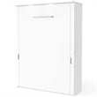 Bestar Lumina 2 Piece Queen Storage Wall Bed Set in White