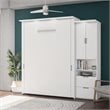Bestar Lumina 2 Piece Queen Storage Wall Bed Set in White