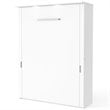 Bestar Lumina 3 Piece Queen Storage Wall Bed Set in White