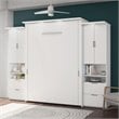 Bestar Lumina 3 Piece Queen Storage Wall Bed Set in White