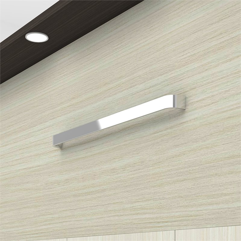 Bestar Lumina 2 Piece Full Storage Wall Bed Set in White Chocolate