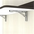 Bestar Lumina 2 Piece Full Storage Wall Bed Set in White Chocolate