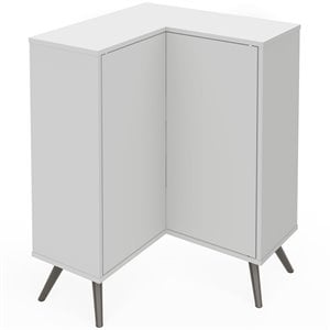 bestar krom storage cabinet in white
