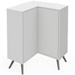 Bestar Krom Corner Storage Cabinet in White