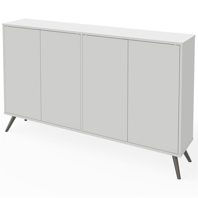 Bestar 60“ Storage Cabinet with Metal Legs – Krom