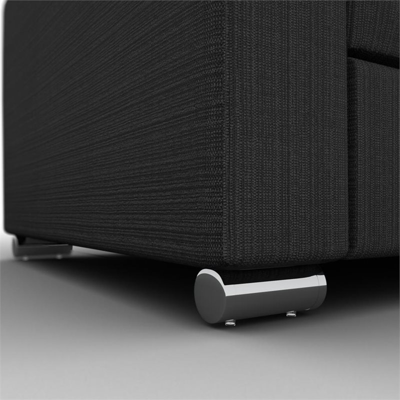 Bestar Nebula 2-Piece Modern Wood Full Wall Bed Set in White and Gray