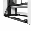Bestar Pur Full Murphy Bed with Sofa and Shelving Units (109W) in White