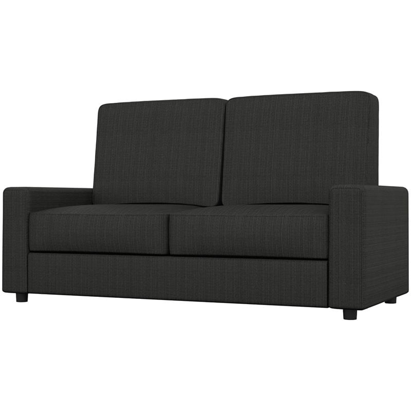 Bestar Pur Full Murphy Bed with Sofa and Shelving Unit (90W) in White