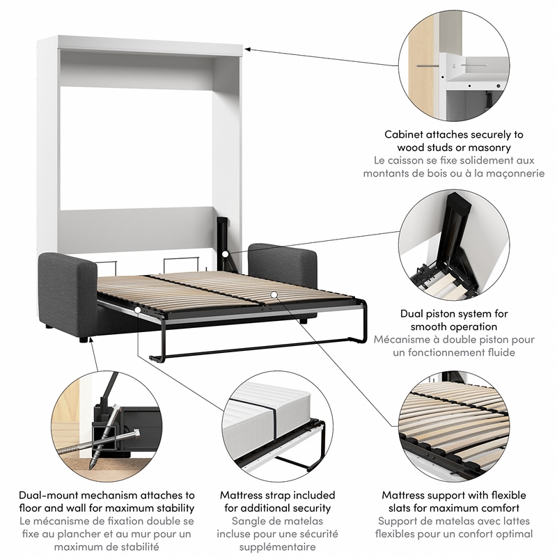 Bestar edge store wall bed