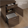 Logan U or L Shaped Desk with Hutch in Antigua - Engineered Wood