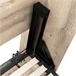 Cielo 60W Full Murphy Bed in Bark Gray and White - Engineered Wood