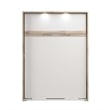 Cielo 60W Full Murphy Bed in Bark Gray and White - Engineered Wood