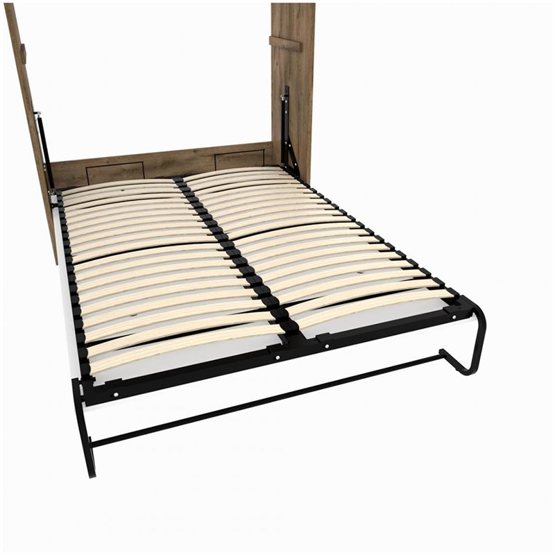 Bestar Cielo Queen Wall Bed In Rustic Brown And White 80184 000009 - Cielo Queen Wall Bed Bestar Cielo Queen Wall Bed In Rustic Brown And White 80184 000009 - Cielo Queen Wall Bed