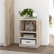 Cielo 20W Nightstand in Rustic Brown and White - Engineered Wood
