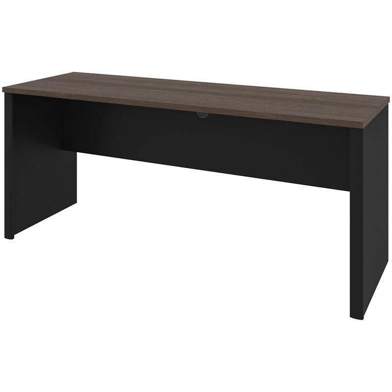 black credenza desk