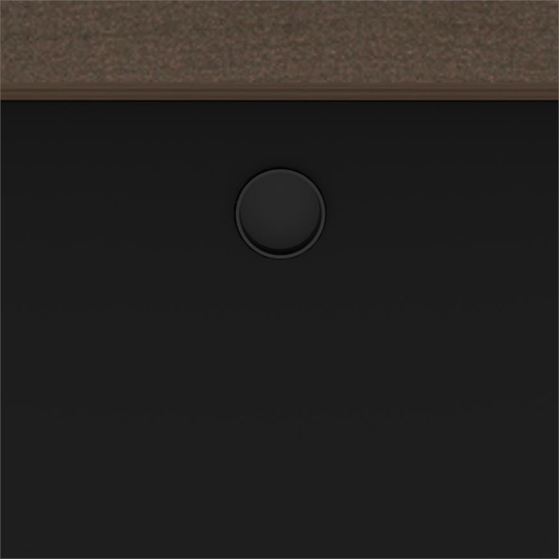 Bestar Connexion Desk Bridge in Antigua and Black