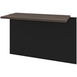 Bestar Connexion Desk Bridge in Antigua and Black