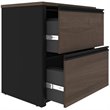 Bestar Connexion 5 Piece L Shaped Office Set in Antigua and Black