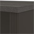 Bestar Prestige Plus Credenza Desk in Bark Gray and Slate