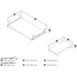 Bestar Connexion Keyboard Shelf and CPU Platform in Black