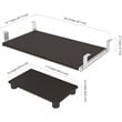 Bestar Prestige Plus Keyboard Shelf and CPU Platform in Slate