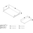 Bestar Prestige Plus Keyboard Shelf and CPU Platform in Slate