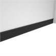 Bestar Norma 2 Door Desk Hutch in Walnut Gray and White