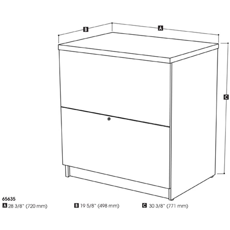 Bestar Universel 2 Drawer 28 Standard Lateral File Cabinet In Walnut bestar-universel-2-drawer-28-standard-lateral-file-cabinet-in-walnut