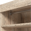 Bestar Pur 36W Closet Organizer in Rustic Brown - Engineered Wood