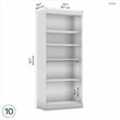 Bestar Pur 36W Closet Organizer in Rustic Brown - Engineered Wood