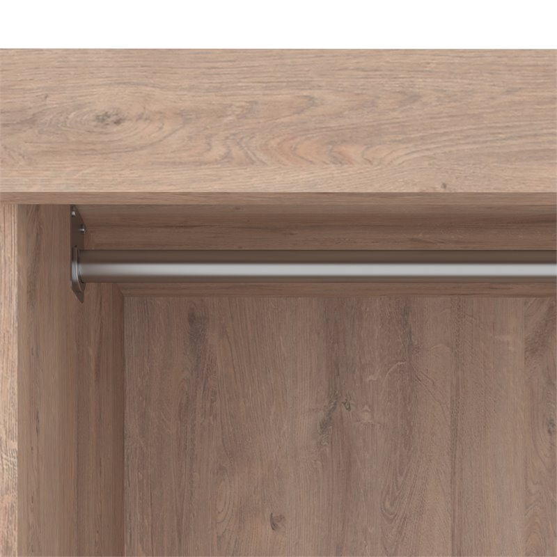 Bestar Pur 36W Closet Organizer in Rustic Brown - Engineered Wood