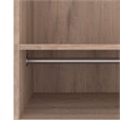 Bestar Pur 36W Closet Organizer in Rustic Brown - Engineered Wood
