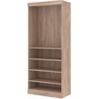 Bestar Pur 36W Closet Organizer in Rustic Brown - Engineered Wood