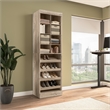 Bestar Pur 25W Closet Shoe Organizer in Rustic Brown - Engineered Wood