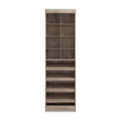 Bestar Pur 25W Closet Shoe Organizer in Rustic Brown - Engineered Wood