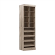 Bestar Pur 25W Closet Shoe Organizer in Rustic Brown - Engineered Wood