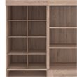 Bestar Pur 25W Closet Shoe Organizer in Rustic Brown - Engineered Wood