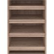 Bestar Pur 25W Closet Shoe Organizer in Rustic Brown - Engineered Wood
