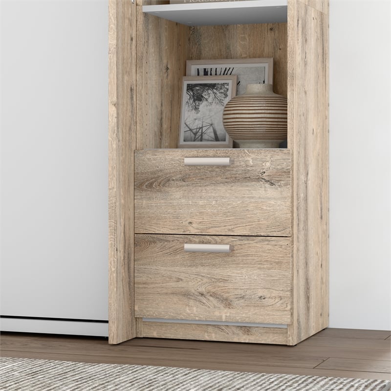 Cielo 2 Drawer Set for 20W Closet Organizer in Rustic Brown - Engineered Wood
