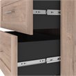 Bestar Pur 36W Closet Organizer with Drawers in Rustic Brown - Engineered Wood