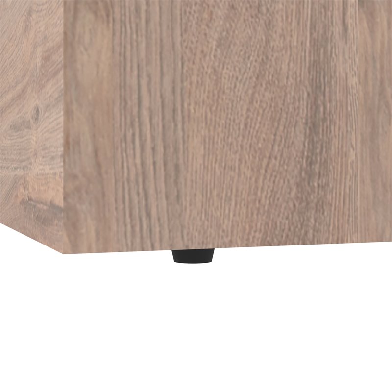 Bestar Pur 36W Closet Organizer with Drawers in Rustic Brown - Engineered Wood