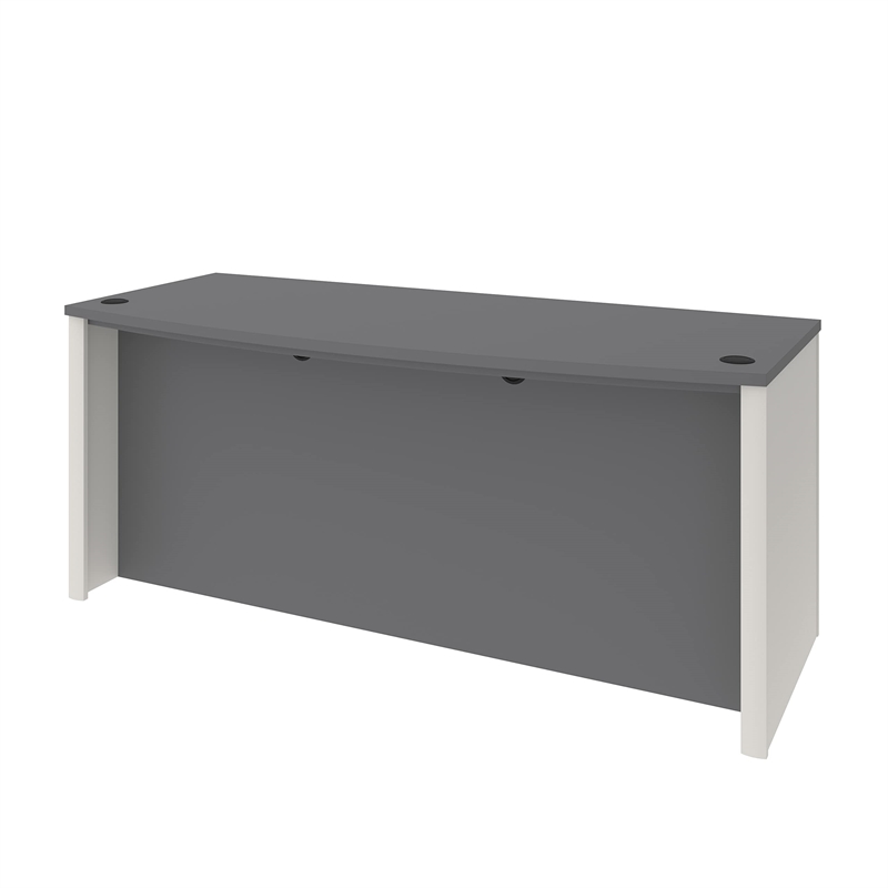 Bestar Connexion Executive Desk in Slate and Sandstone