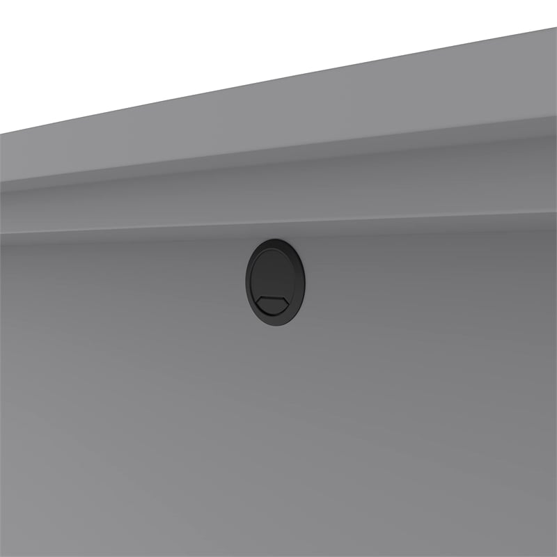 Bestar Connexion Executive Desk in Slate and Sandstone