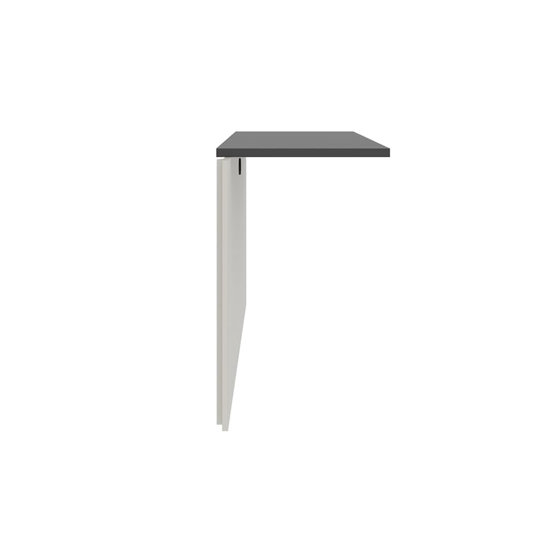 Bestar Connexion Bridge for Computer Desk Set in Sandstone and Slate